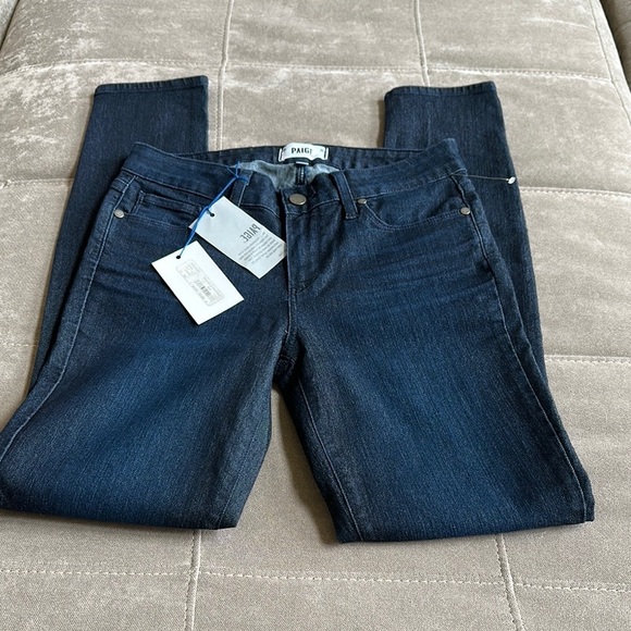 PAIGE Blue Skinny Jeans Classic Style - Picture 3 of 10